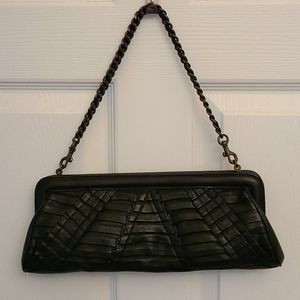 Isabella Fiore pleated leaver clutch